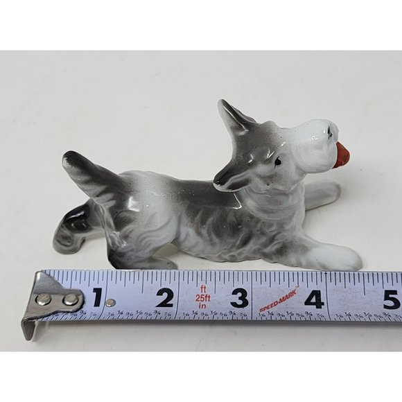 Vintage Porcelain Sottish‎ Terrier Scotty Dog Figurine Japan - Picture 7 of 10
